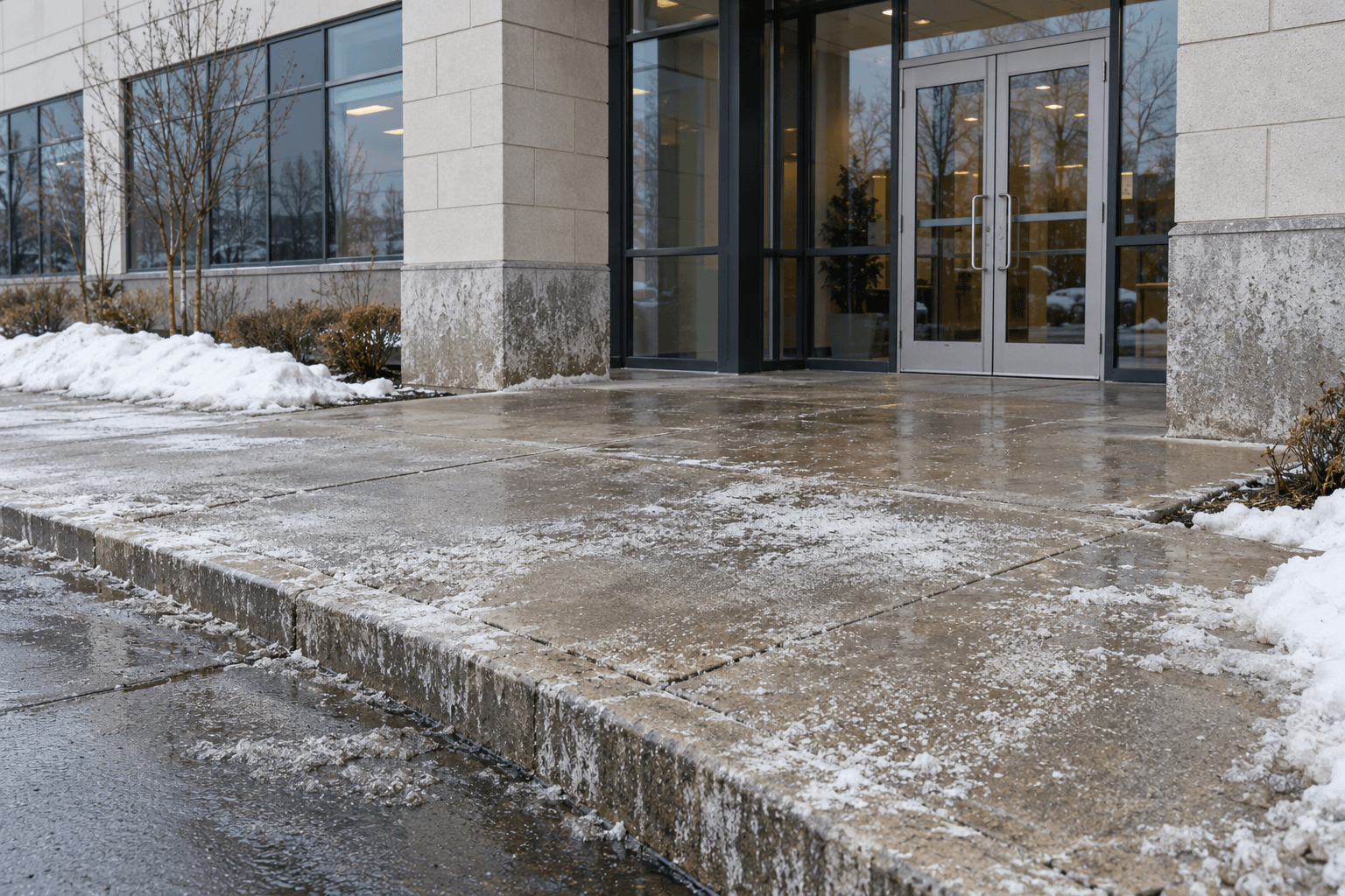 Commercial building salt removal in Toronto
