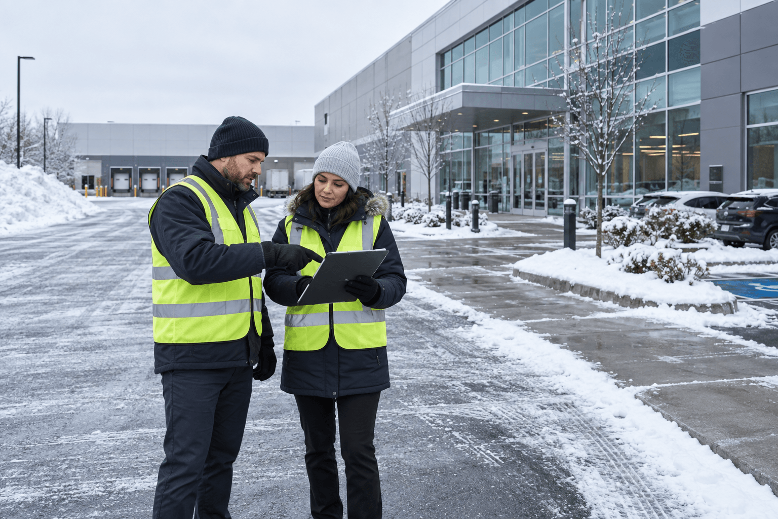 Commercial snow removal property assessment in Toronto
