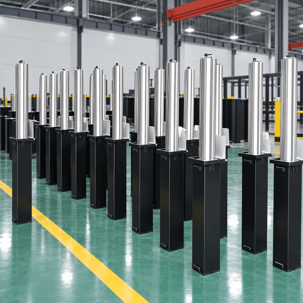 Automatic retractable bollards installed in Ontario